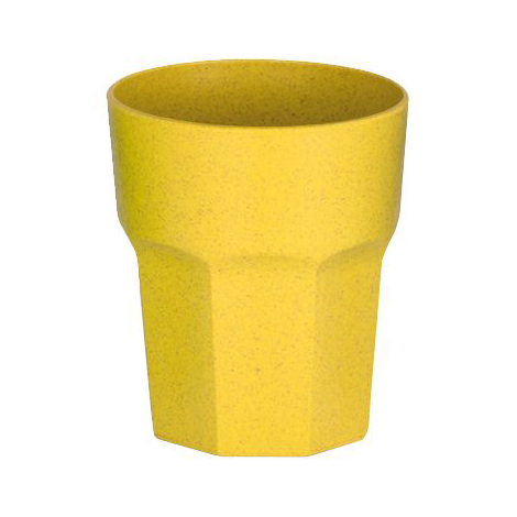 Эко стакан с логотипом (из рисовых волокон) Желтый