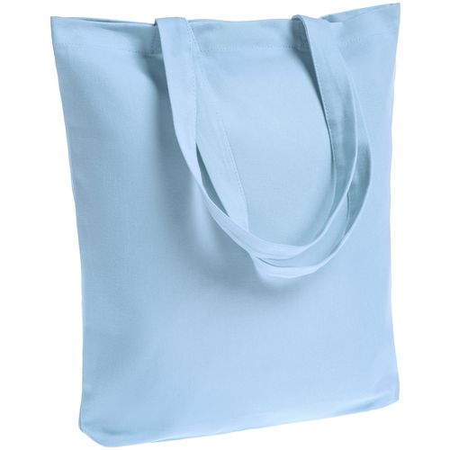 Холщовая сумка шоппер с печатью Голубой