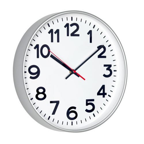 Настенные часы с логотипом Серебристый